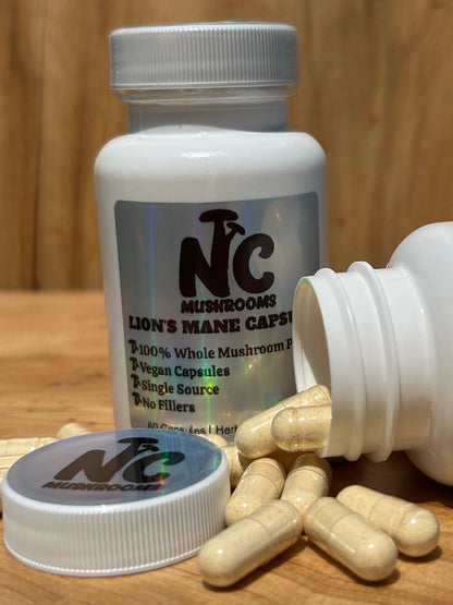 Lions Mane Whole Mushroom Capsules