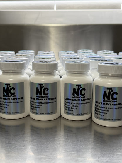 Lions Mane Whole Mushroom Capsules