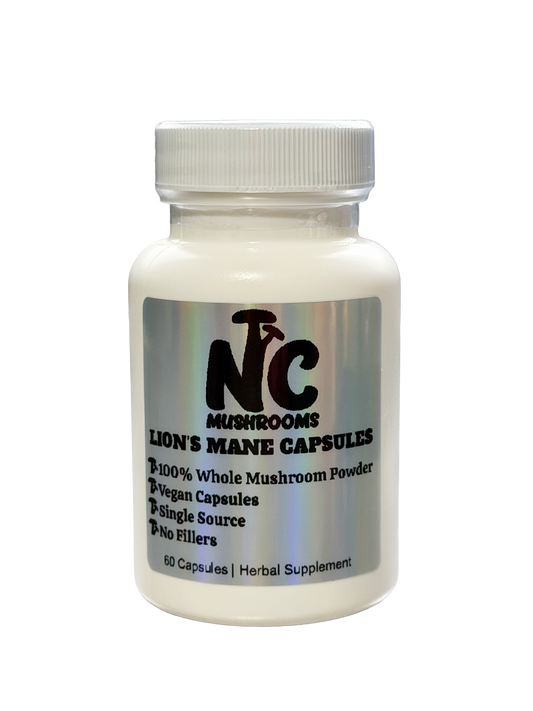 Lions Mane Whole Mushroom Capsules
